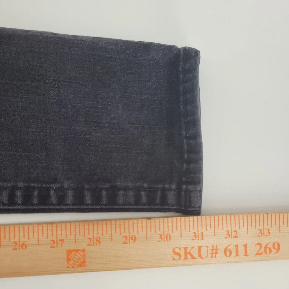 True Religion Stella Low Rise Skinny Jeans 30 Black Faded Denim Womens - Picture 5 of 8